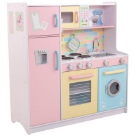 Bucatarie de joaca Deluxe Large Culinary Play Kitchen Pastel Kidkraft Bucatarie de joaca Deluxe Large Culinary Play Kitchen Pastel Kidkraft